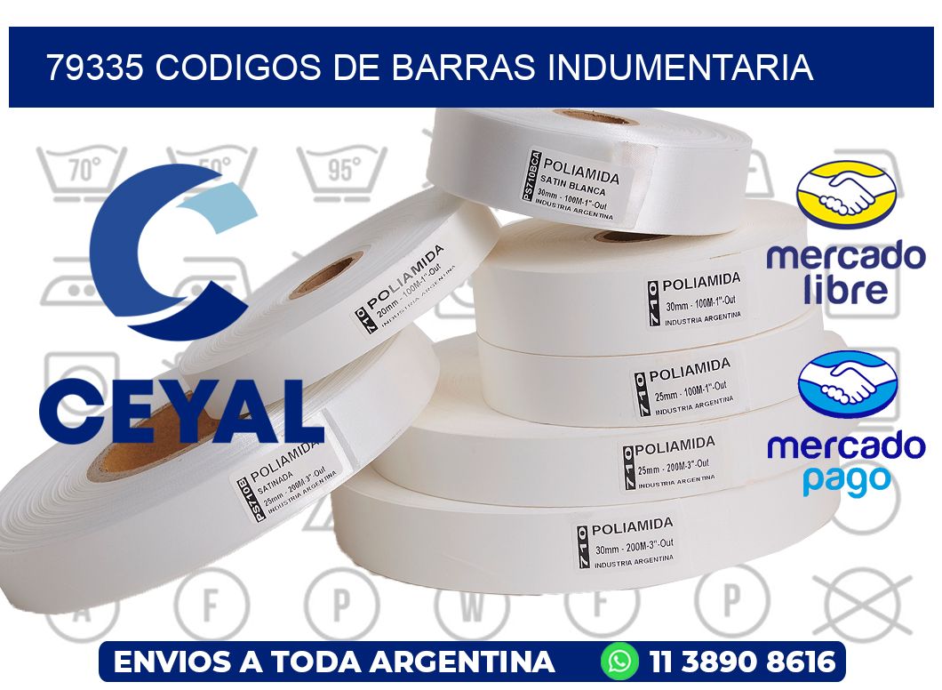 79335 CODIGOS DE BARRAS INDUMENTARIA