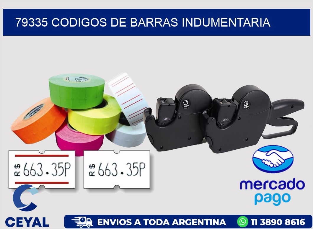79335 CODIGOS DE BARRAS INDUMENTARIA