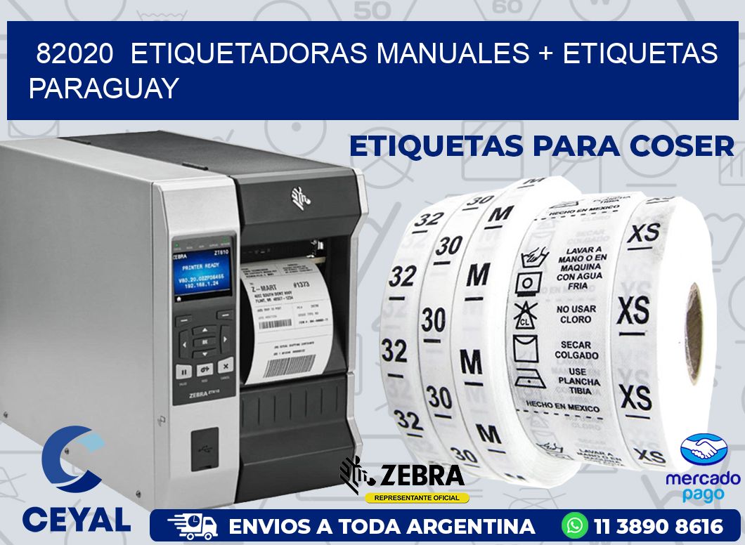 82020  ETIQUETADORAS MANUALES + ETIQUETAS PARAGUAY