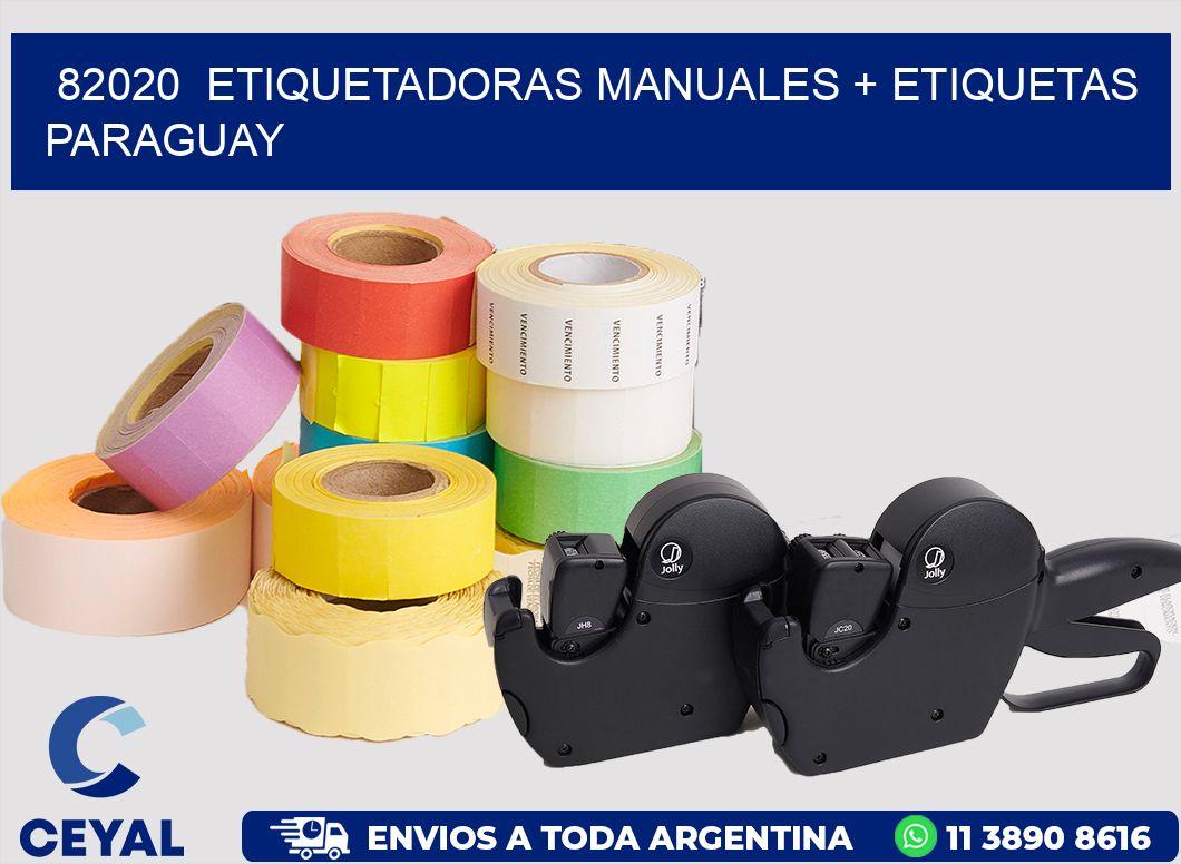 82020  ETIQUETADORAS MANUALES + ETIQUETAS PARAGUAY