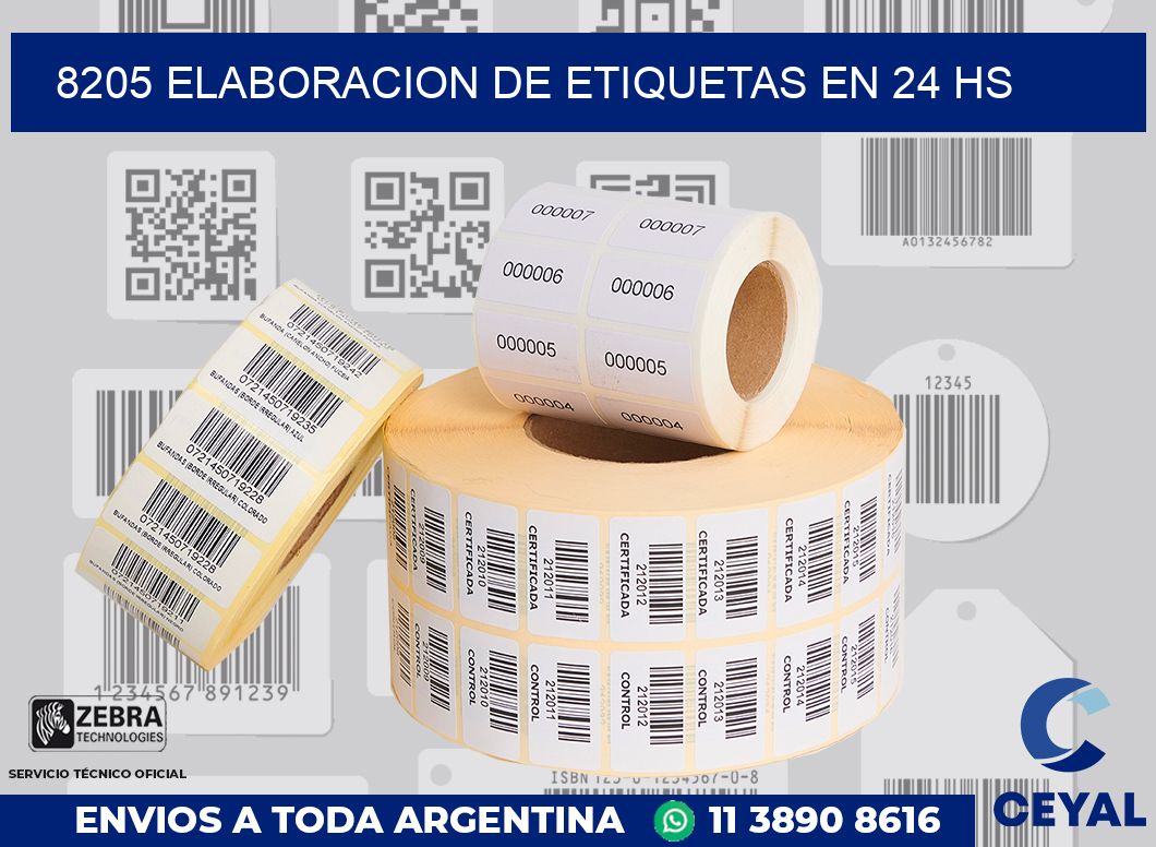 8205 ELABORACION DE ETIQUETAS EN 24 HS