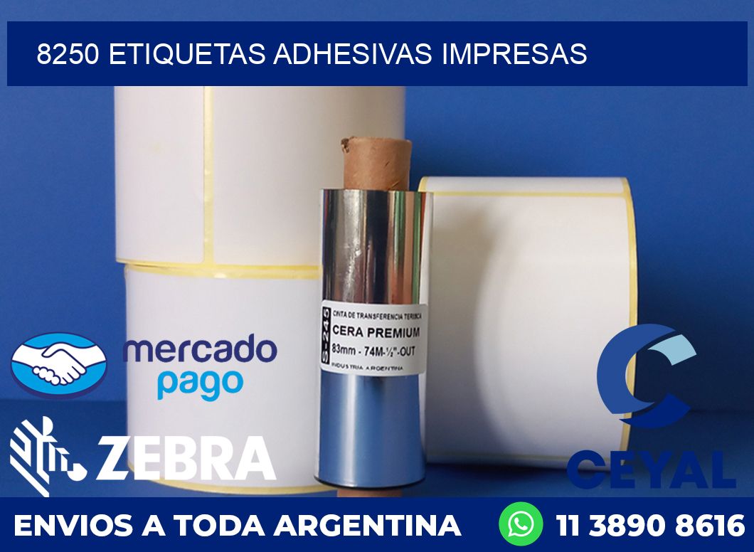 8250 ETIQUETAS ADHESIVAS IMPRESAS