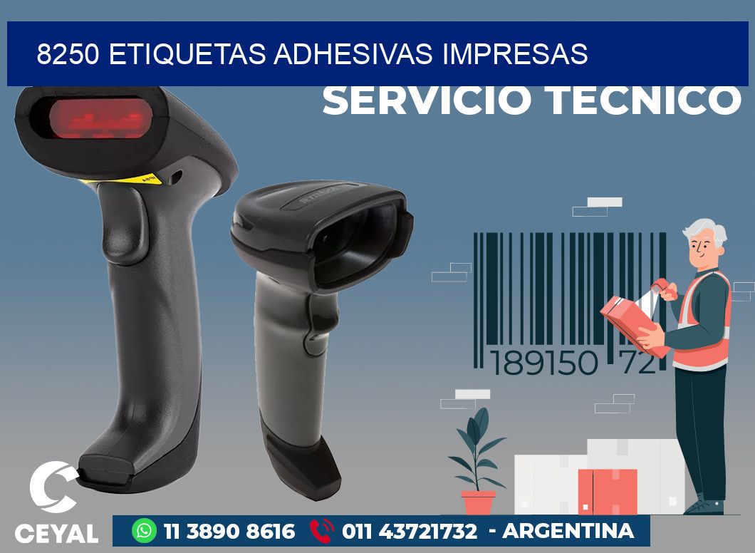 8250 ETIQUETAS ADHESIVAS IMPRESAS
