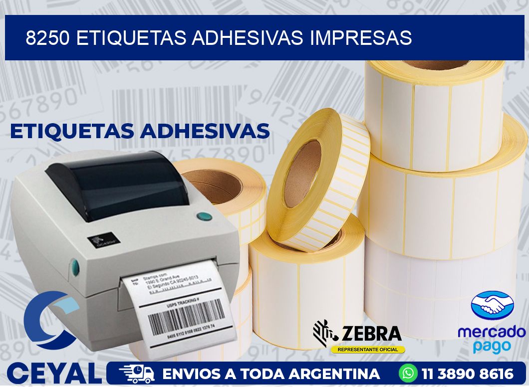 8250 ETIQUETAS ADHESIVAS IMPRESAS