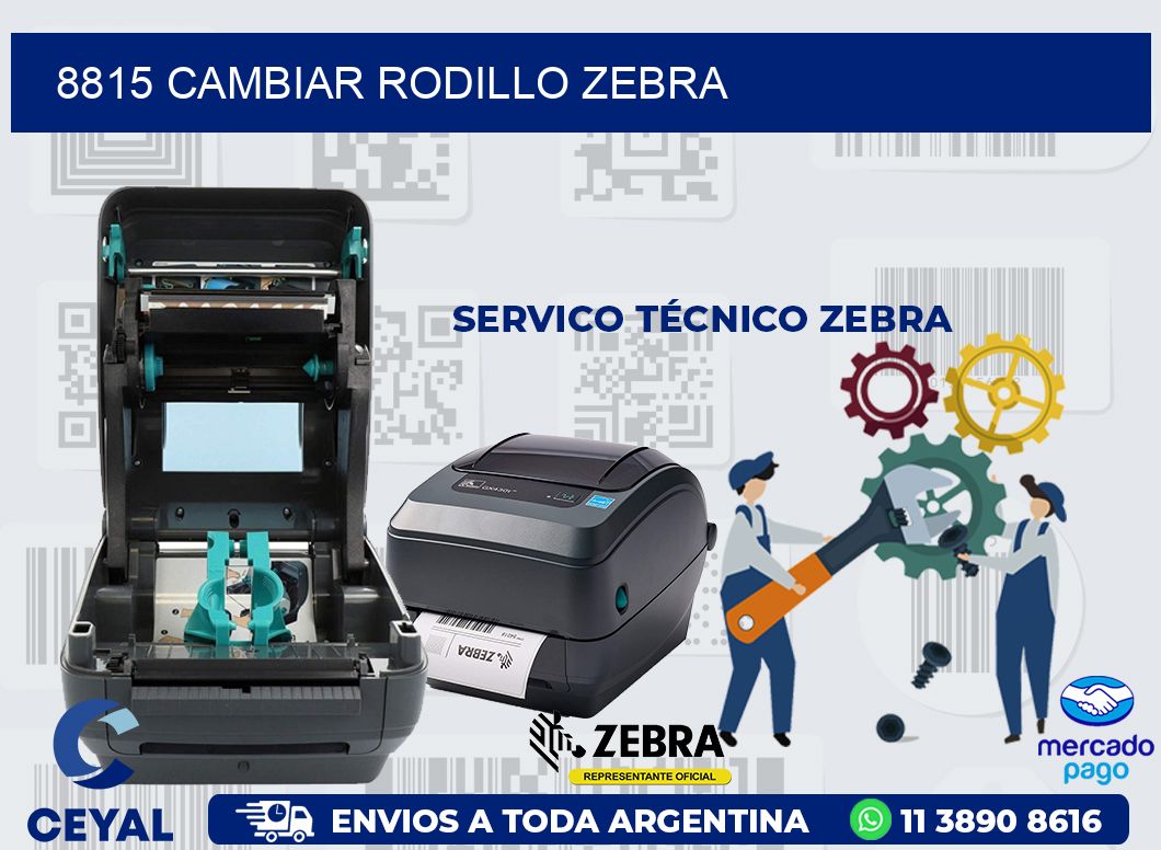 8815 CAMBIAR RODILLO ZEBRA