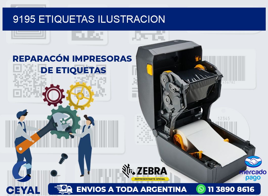 9195 ETIQUETAS ILUSTRACION