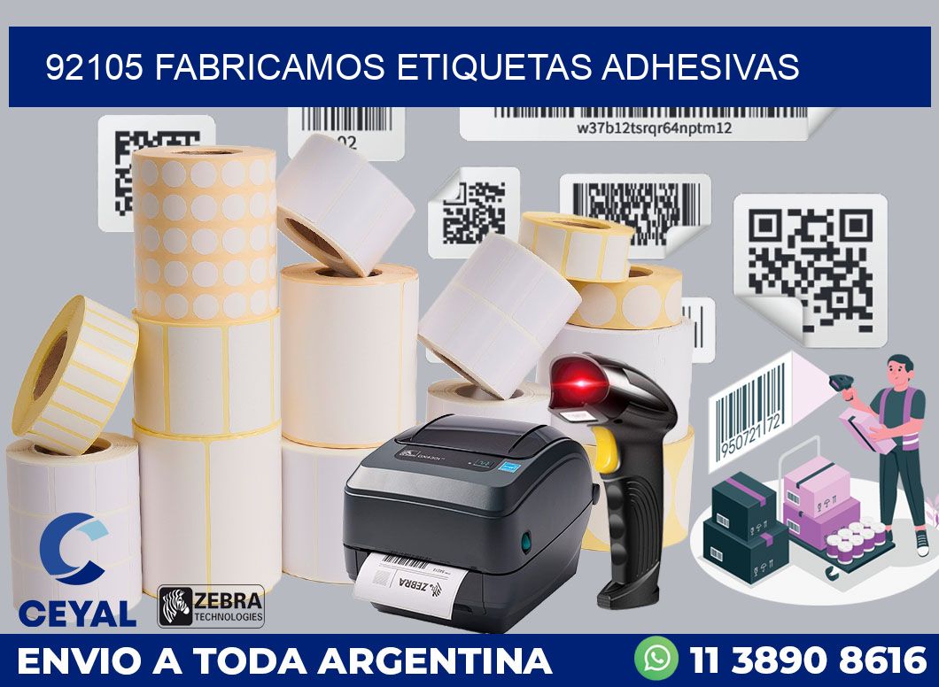 92105 FABRICAMOS ETIQUETAS ADHESIVAS