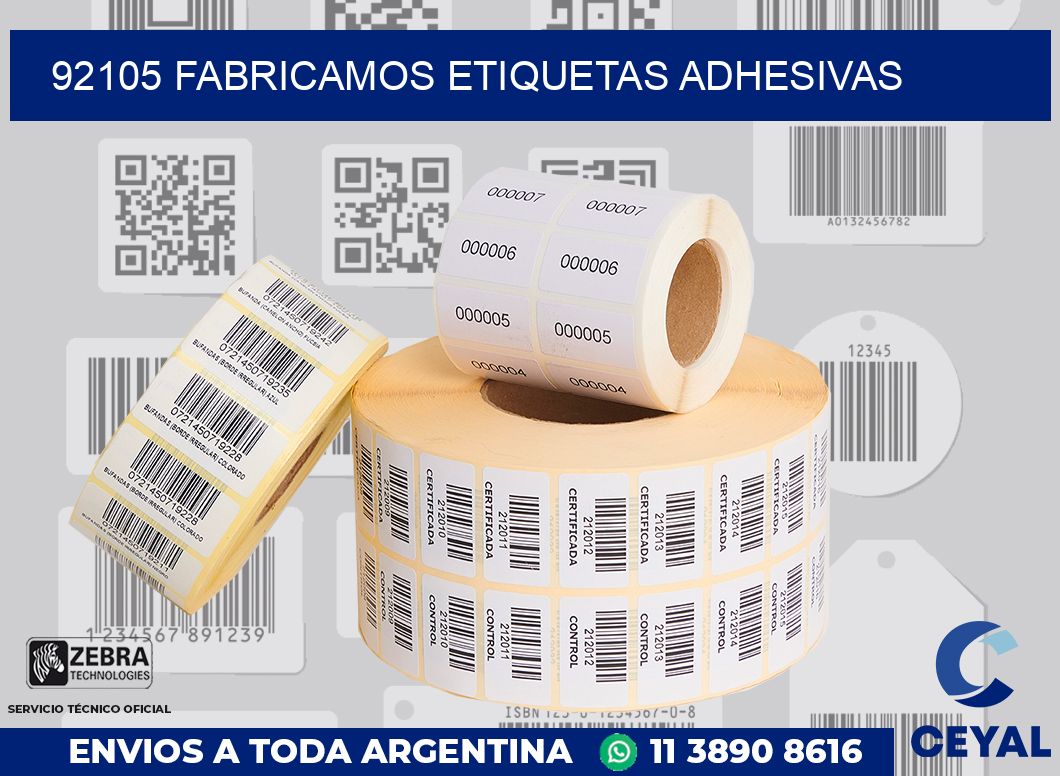 92105 FABRICAMOS ETIQUETAS ADHESIVAS