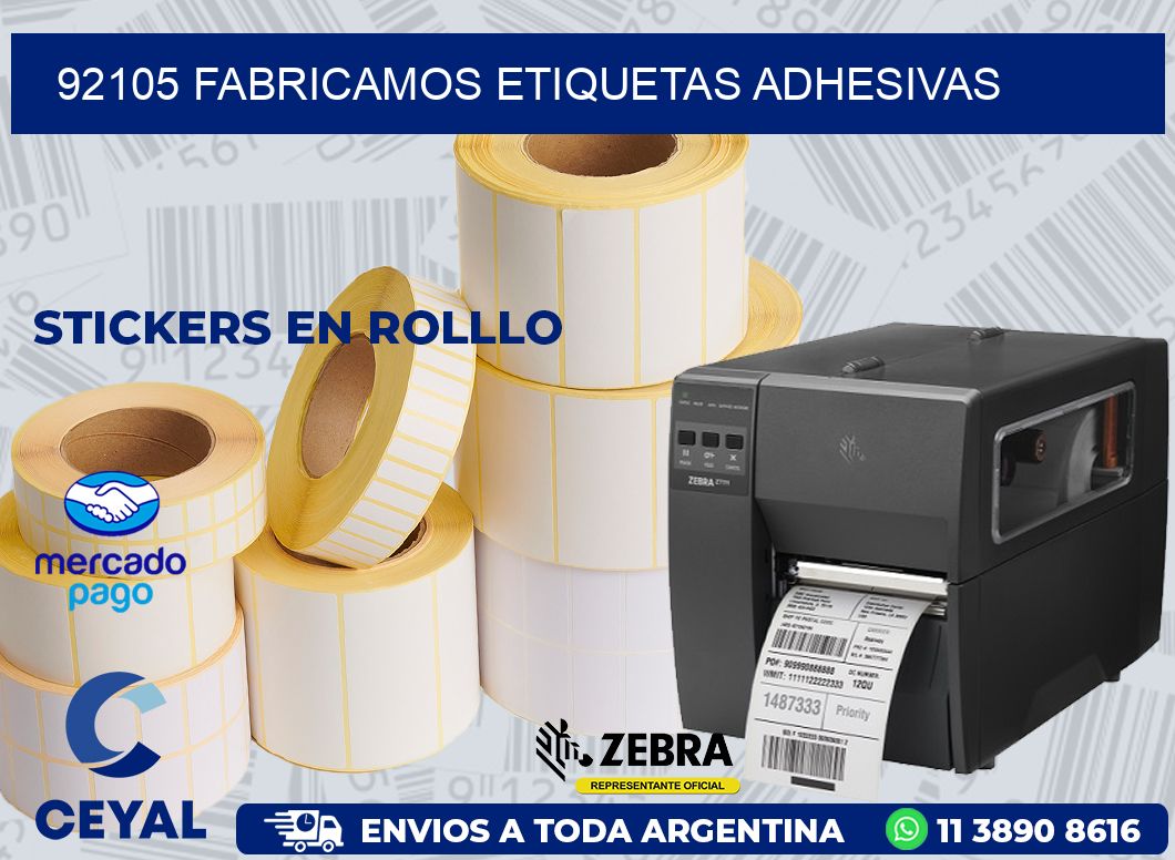 92105 FABRICAMOS ETIQUETAS ADHESIVAS