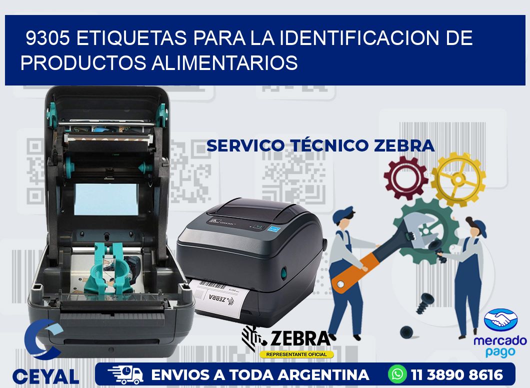 9305 ETIQUETAS PARA LA IDENTIFICACION DE PRODUCTOS ALIMENTARIOS