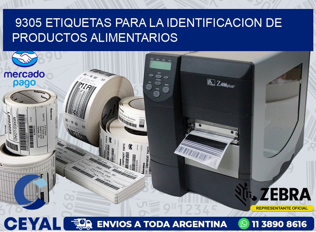 9305 ETIQUETAS PARA LA IDENTIFICACION DE PRODUCTOS ALIMENTARIOS