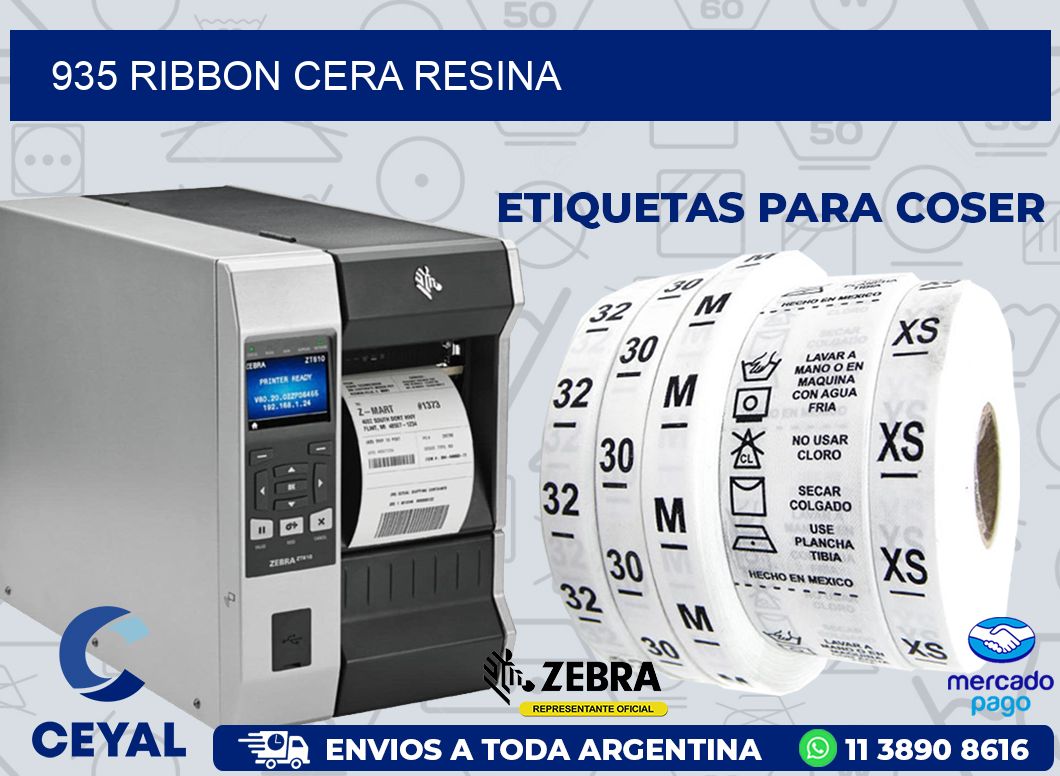 935 RIBBON CERA RESINA