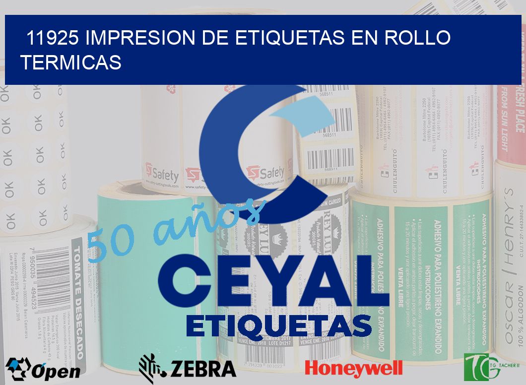 11925 IMPRESION DE ETIQUETAS EN ROLLO TERMICAS