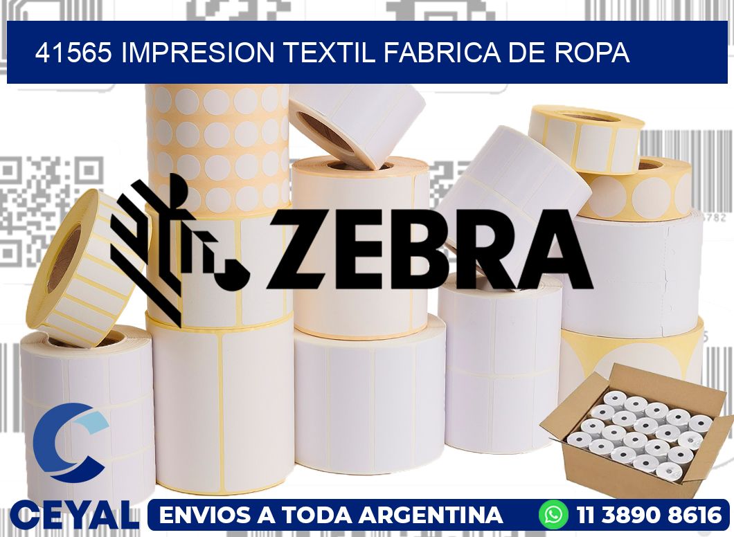 41565 IMPRESION TEXTIL FABRICA DE ROPA