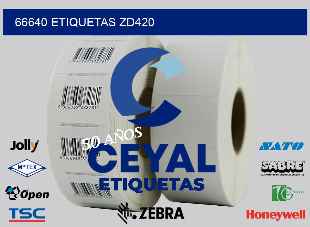 66640 ETIQUETAS ZD420