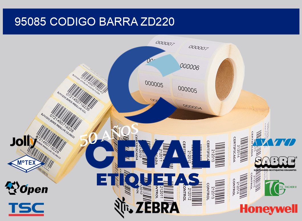 95085 CODIGO BARRA ZD220