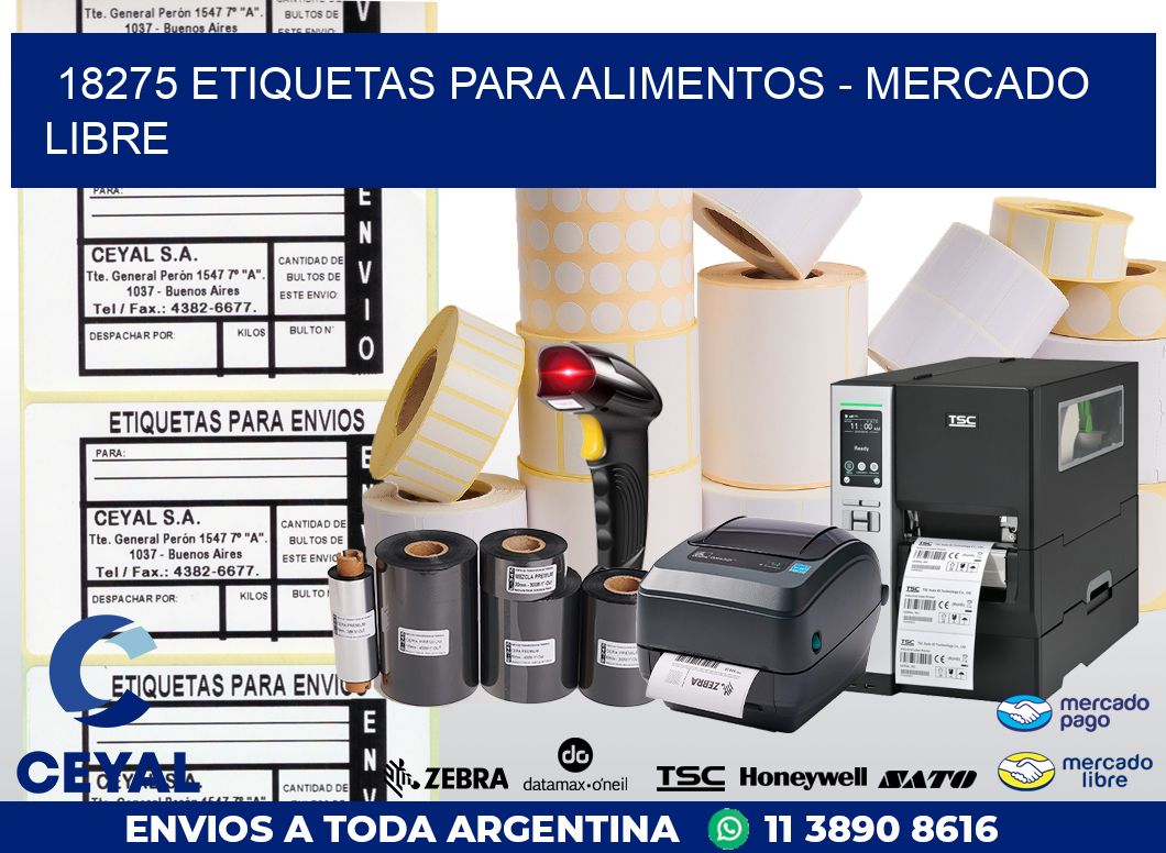 18275 ETIQUETAS PARA ALIMENTOS - MERCADO LIBRE
