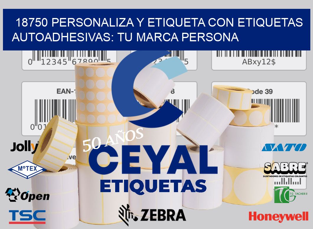 18750 Personaliza y Etiqueta con Etiquetas Autoadhesivas: Tu Marca Persona
