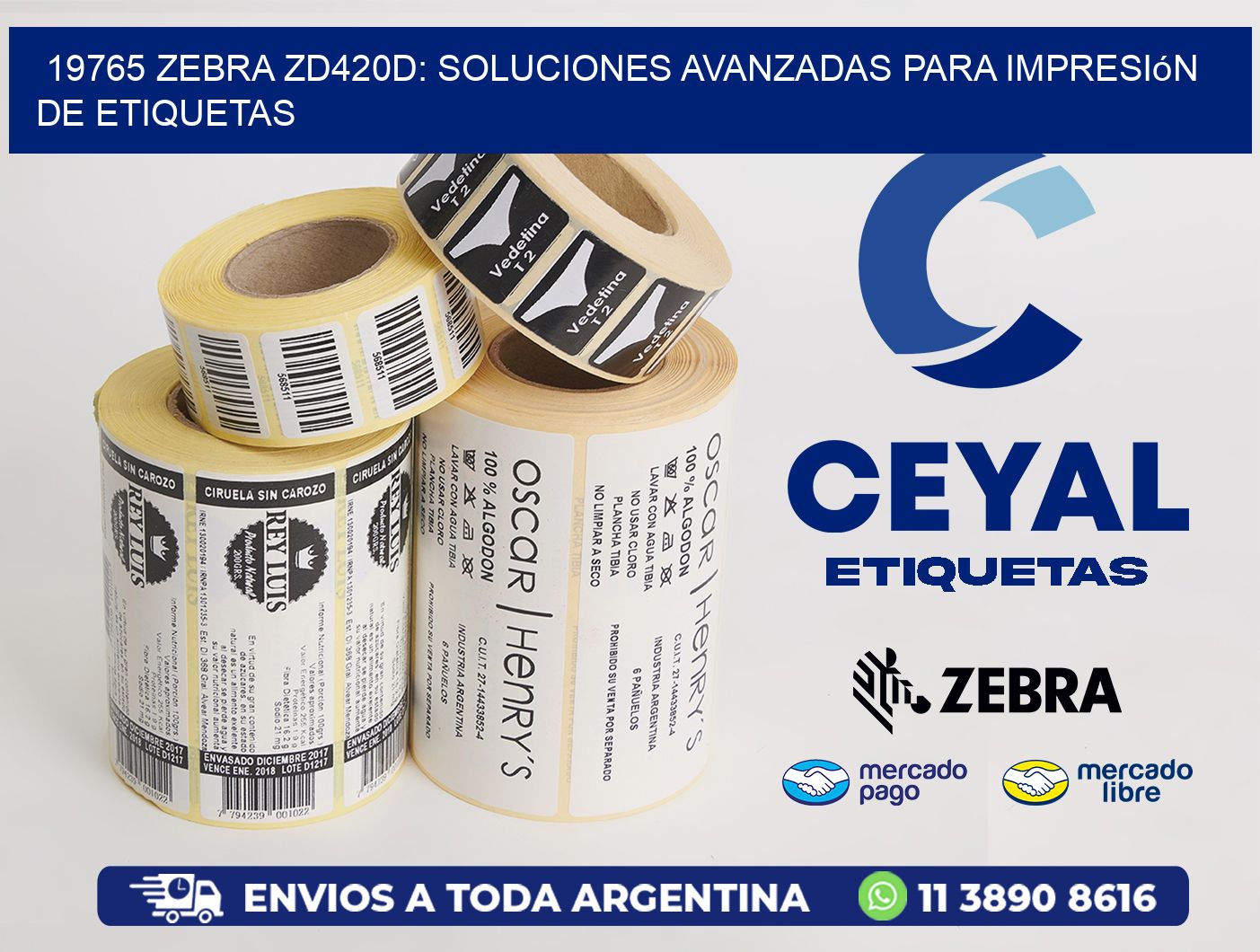 19765 Zebra ZD420D: Soluciones Avanzadas para Impresión de Etiquetas