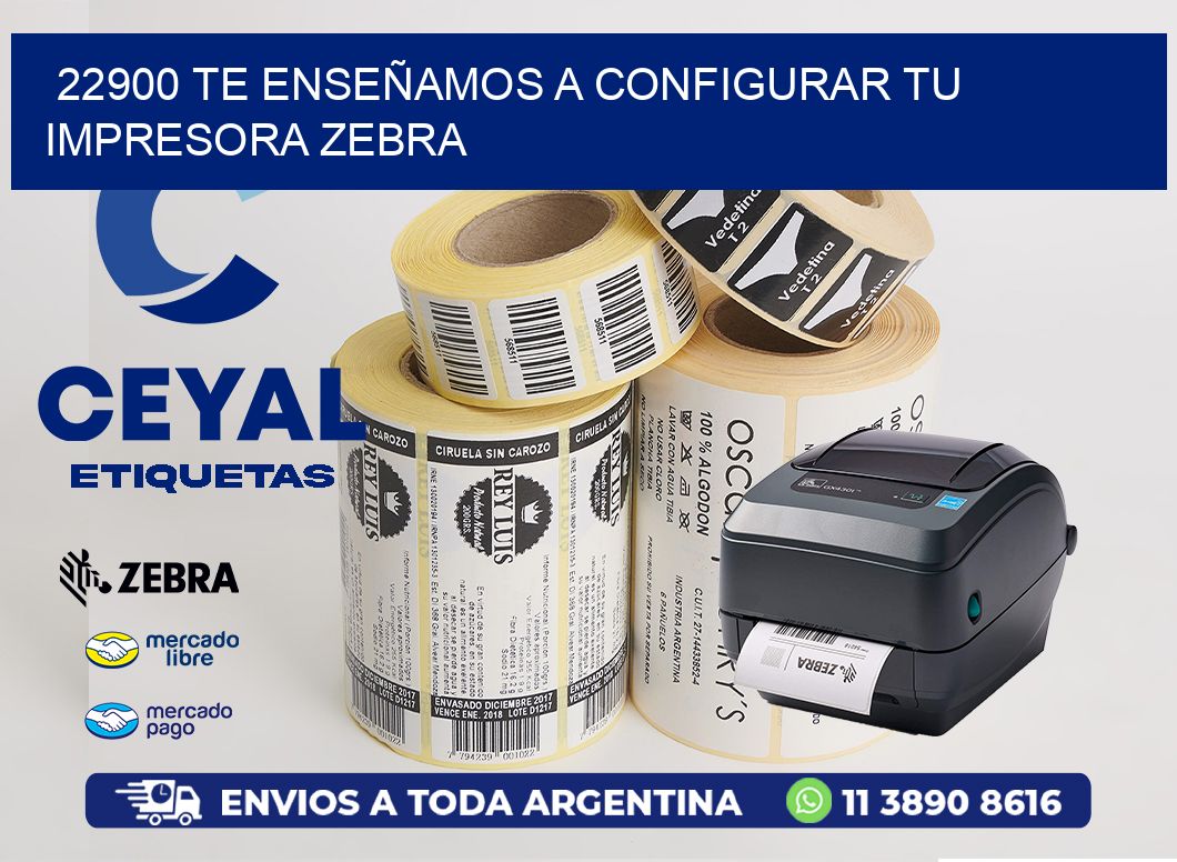 22900 TE ENSEÑAMOS A CONFIGURAR TU IMPRESORA ZEBRA