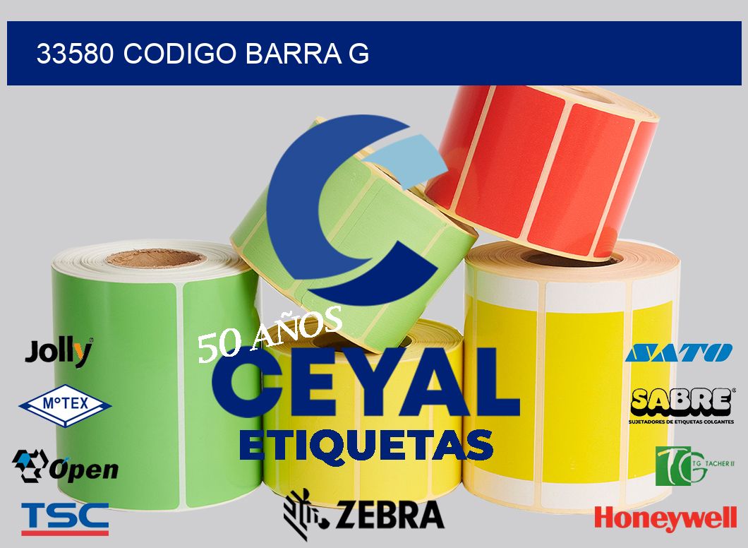 33580 CODIGO BARRA G