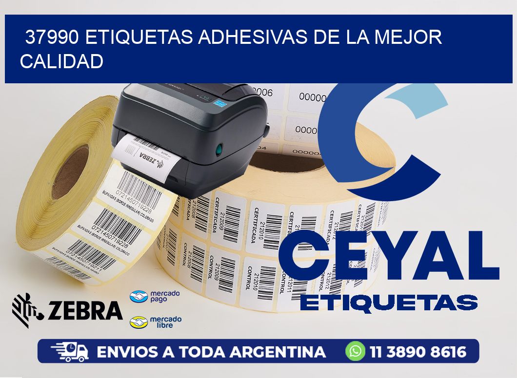 37990 ETIQUETAS ADHESIVAS DE LA MEJOR CALIDAD