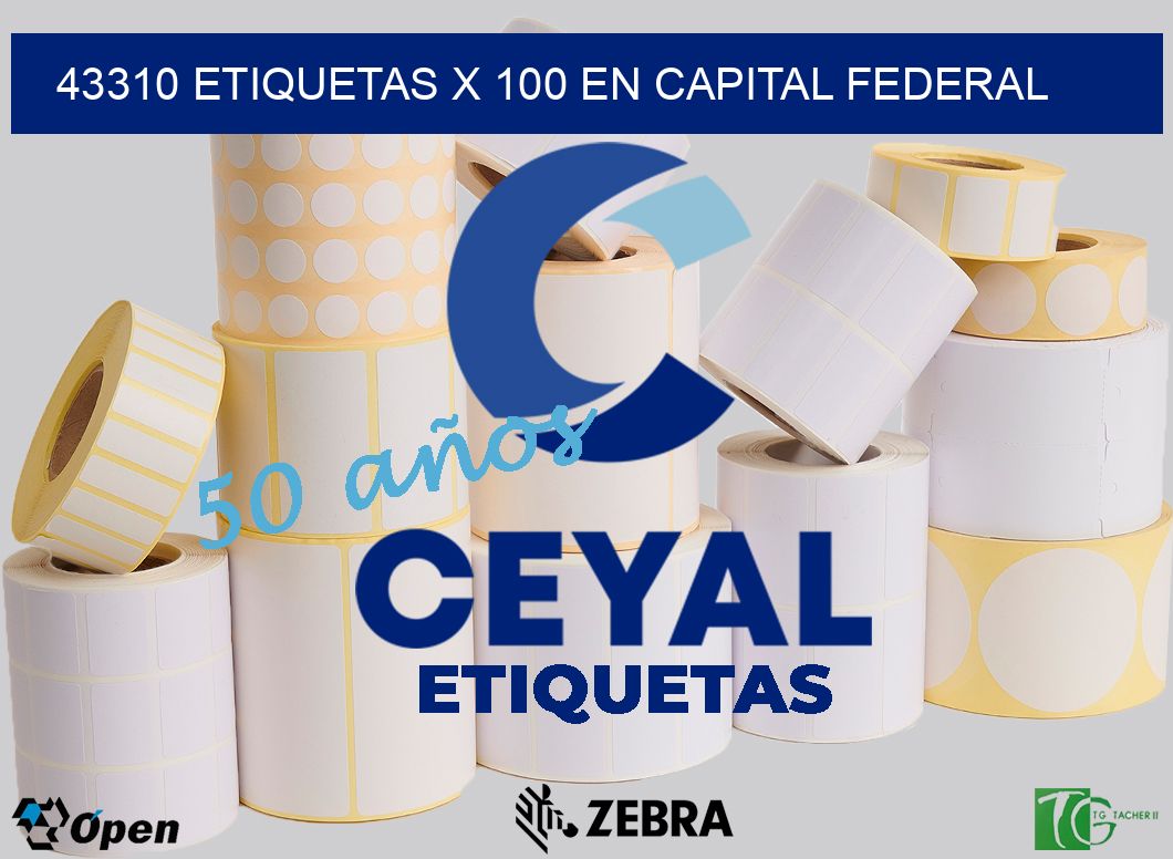 43310 ETIQUETAS X 100 EN CAPITAL FEDERAL