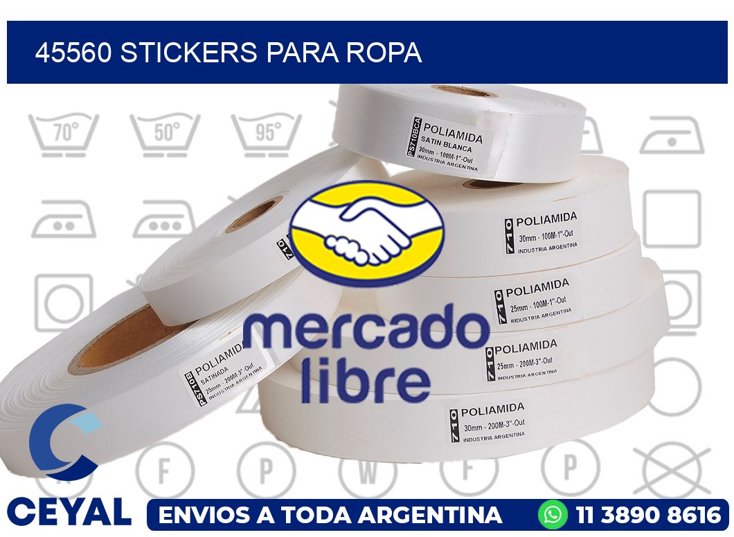 45560 STICKERS PARA ROPA