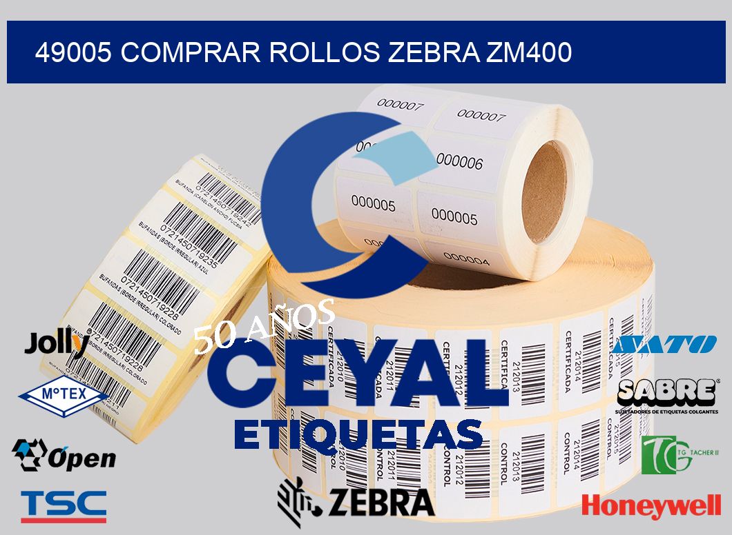 49005 COMPRAR ROLLOS ZEBRA ZM400