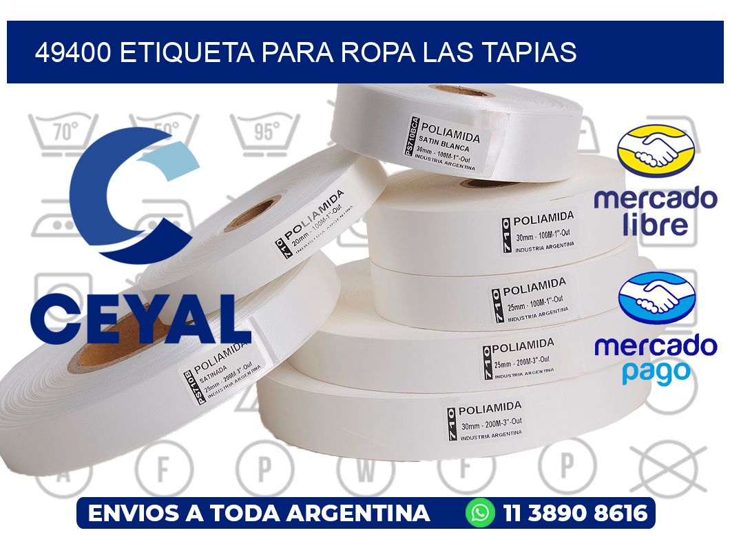 49400 ETIQUETA PARA ROPA LAS TAPIAS