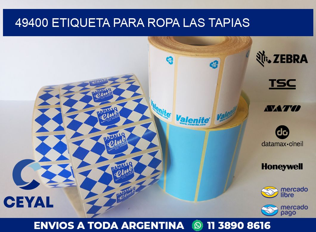 49400 ETIQUETA PARA ROPA LAS TAPIAS