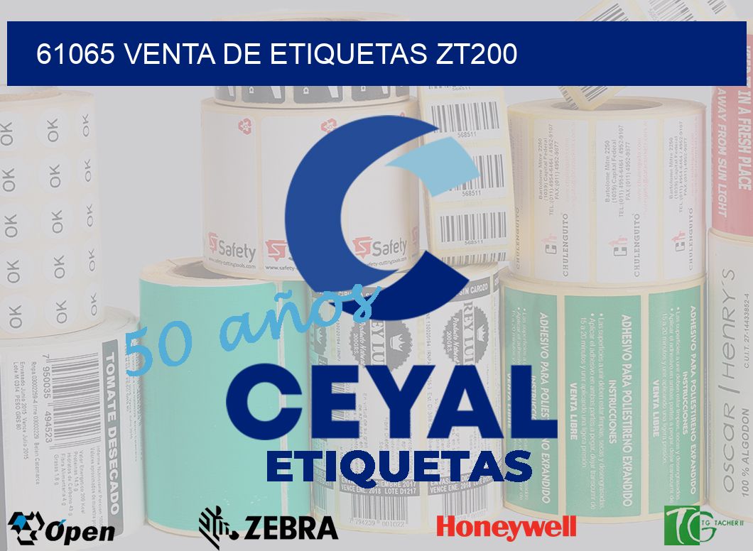 61065 VENTA DE ETIQUETAS ZT200