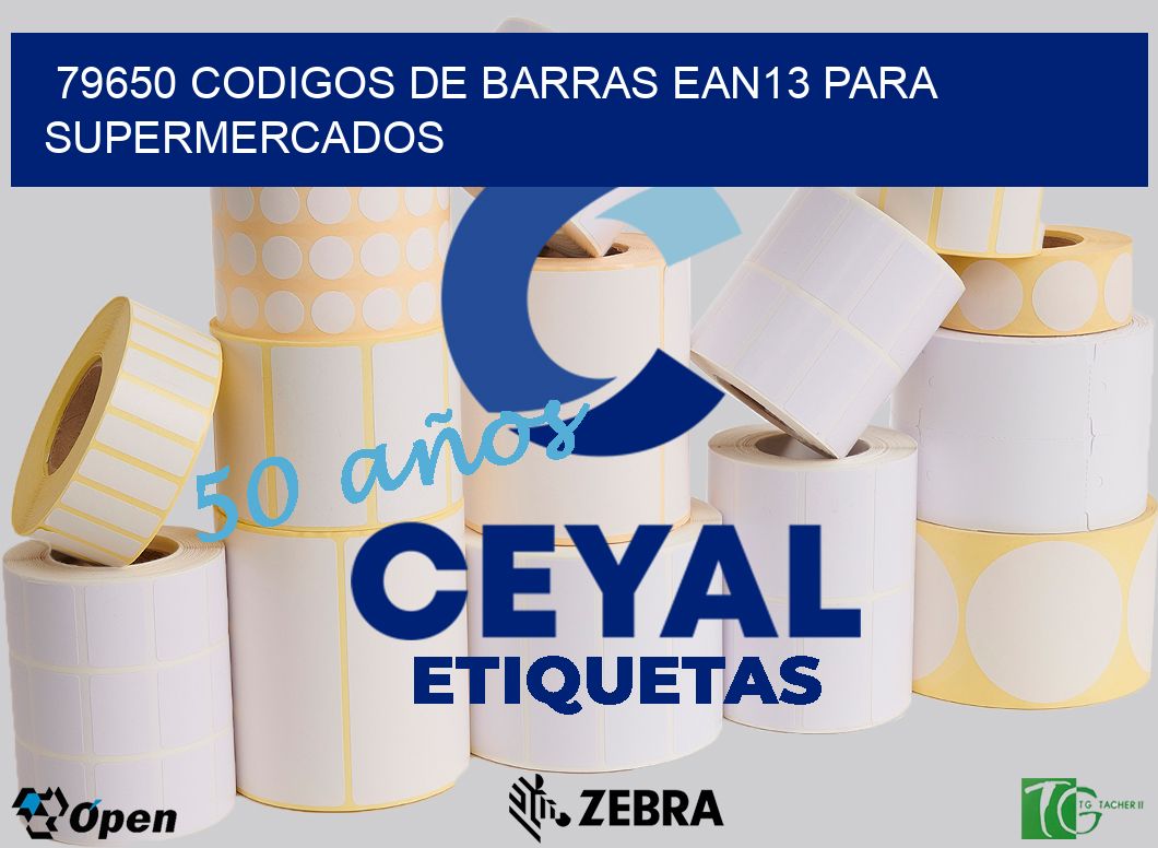 79650 CODIGOS DE BARRAS EAN13 PARA SUPERMERCADOS