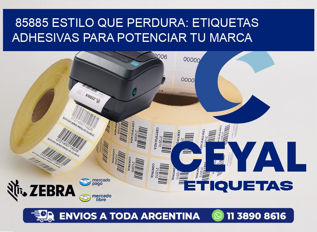 85885 ESTILO QUE PERDURA: ETIQUETAS ADHESIVAS PARA POTENCIAR TU MARCA