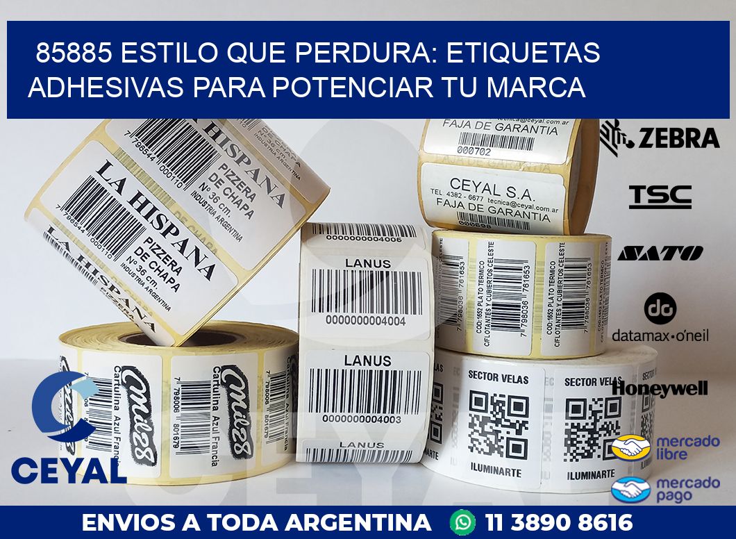 85885 ESTILO QUE PERDURA: ETIQUETAS ADHESIVAS PARA POTENCIAR TU MARCA