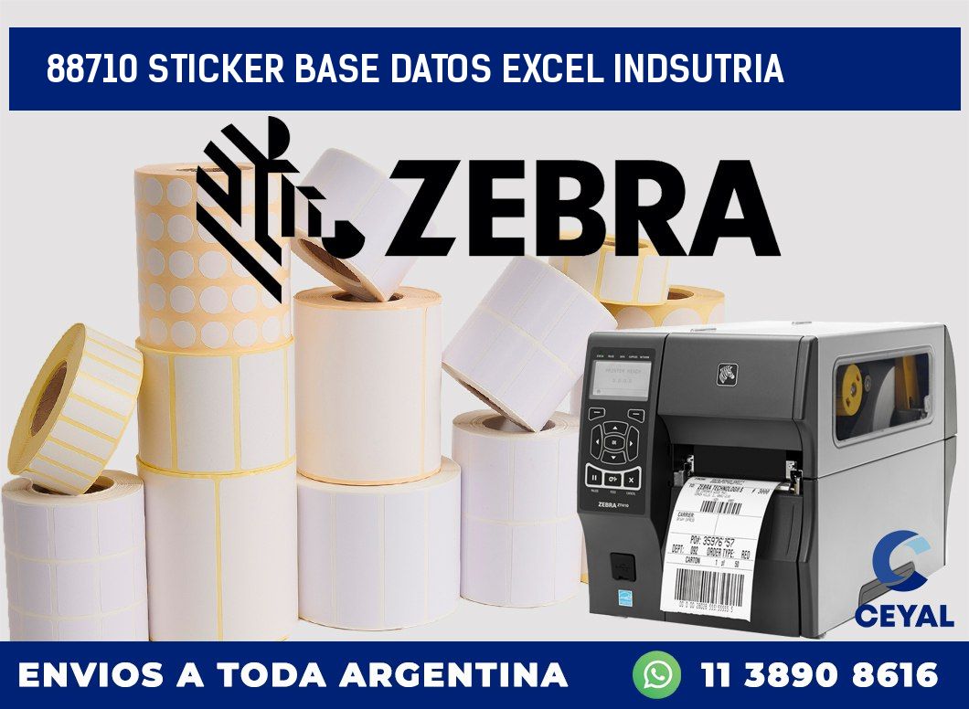 88710 sticker base datos excel indsutria