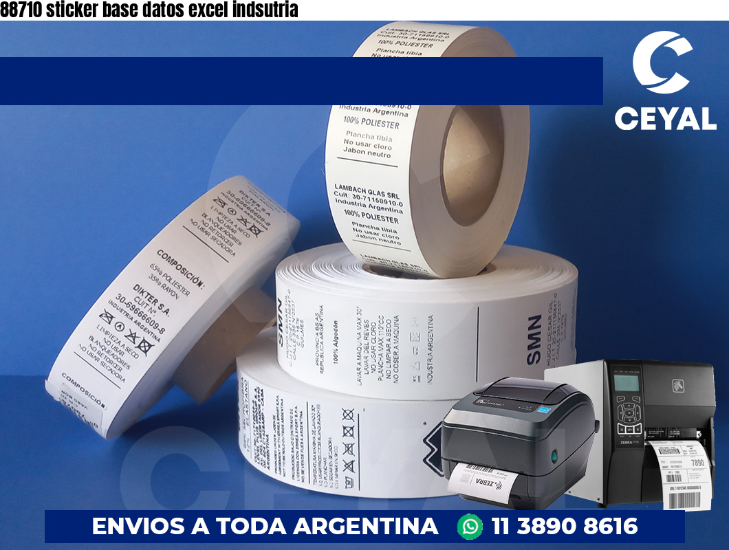 88710 sticker base datos excel indsutria