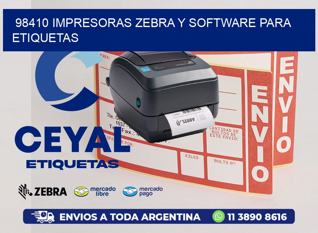 98410 Impresoras Zebra y Software para Etiquetas