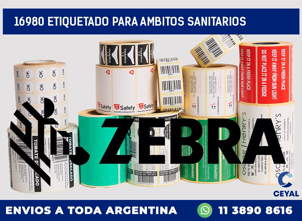 16980 ETIQUETADO PARA AMBITOS SANITARIOS