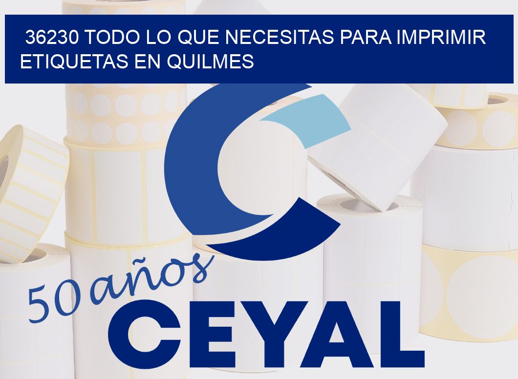 36230 TODO LO QUE NECESITAS PARA IMPRIMIR ETIQUETAS EN QUILMES