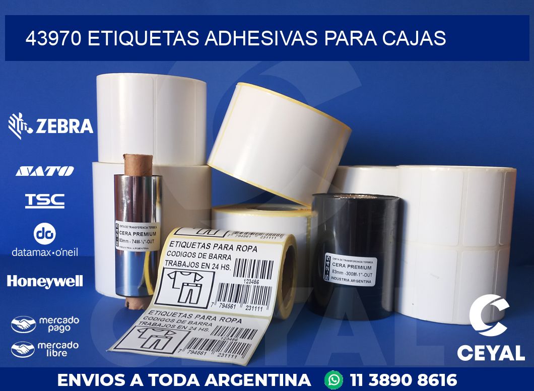 43970 ETIQUETAS ADHESIVAS PARA CAJAS