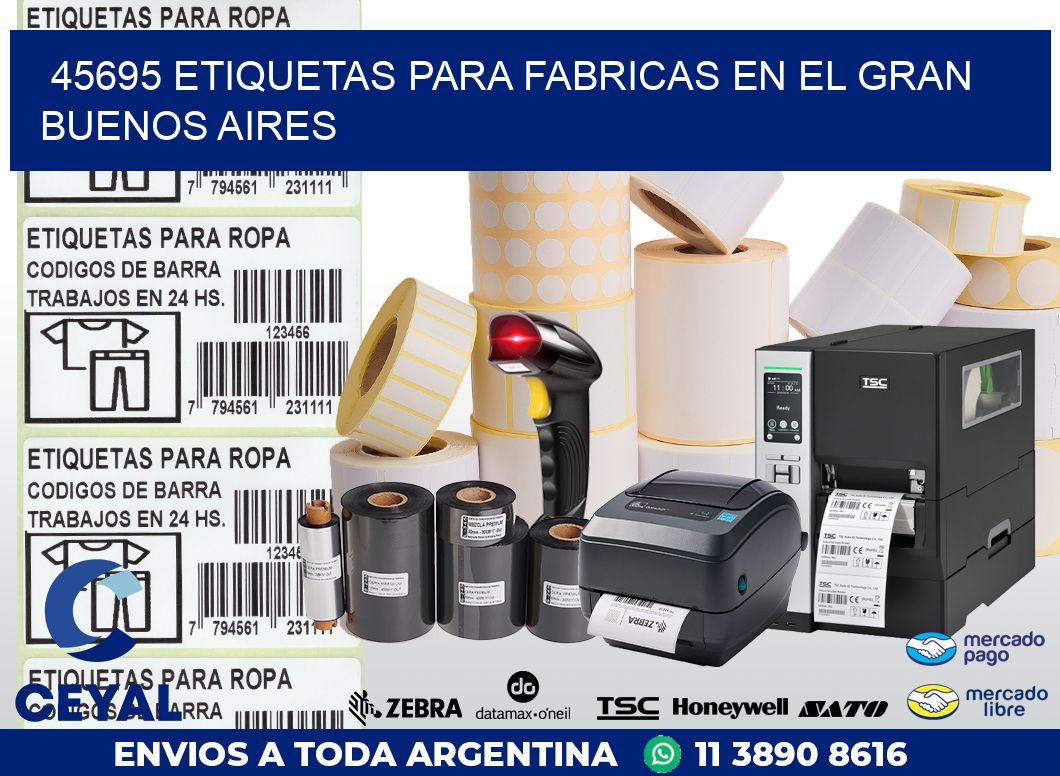 45695 ETIQUETAS PARA FABRICAS EN EL GRAN BUENOS AIRES