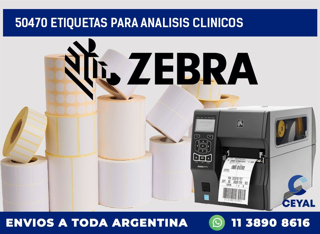 50470 ETIQUETAS PARA ANALISIS CLINICOS