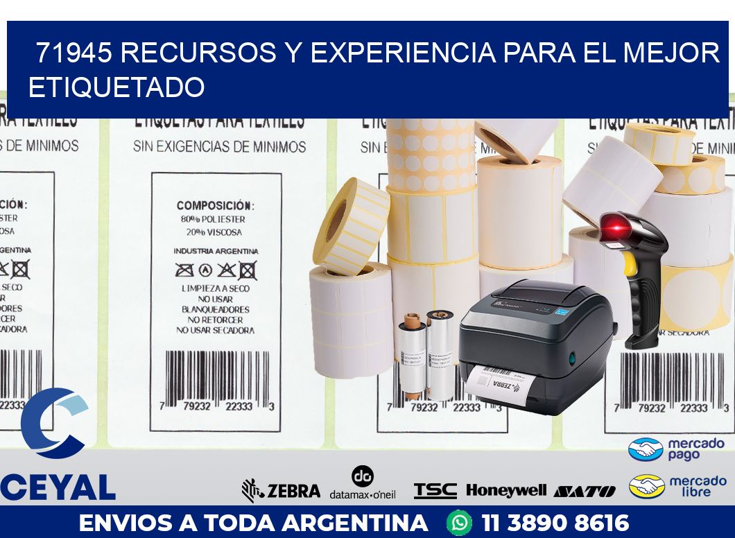 71945 RECURSOS Y EXPERIENCIA PARA EL MEJOR ETIQUETADO