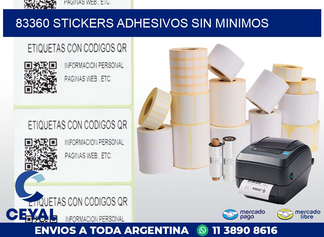 83360 STICKERS ADHESIVOS SIN MINIMOS