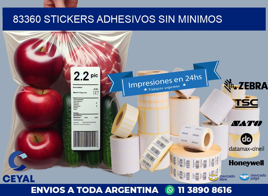 83360 STICKERS ADHESIVOS SIN MINIMOS