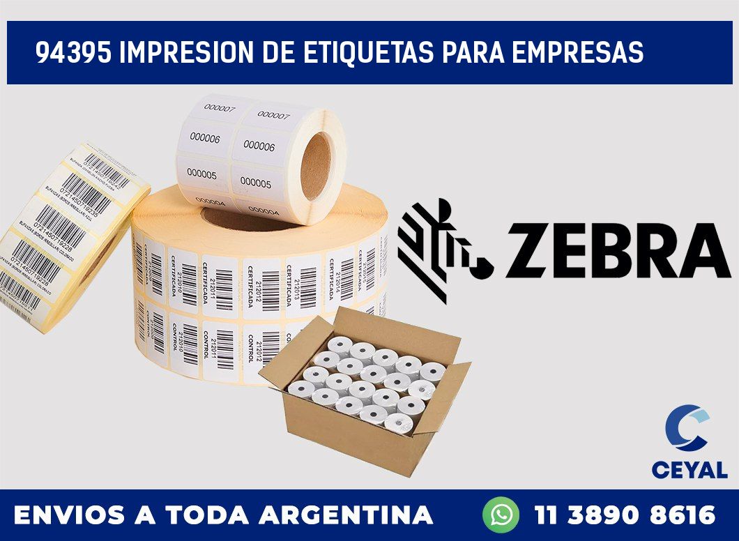 94395 IMPRESION DE ETIQUETAS PARA EMPRESAS
