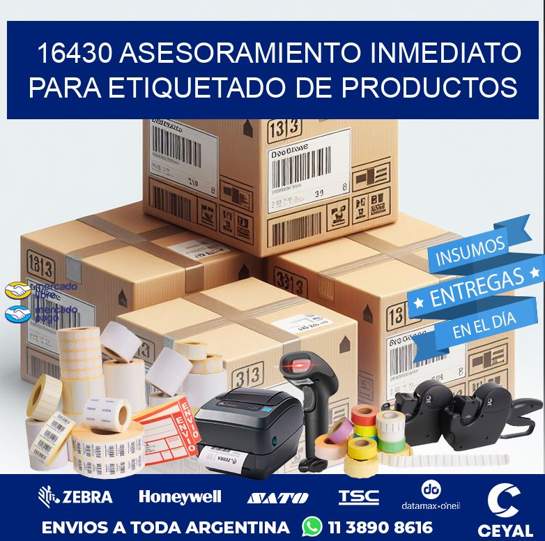 16430 ASESORAMIENTO INMEDIATO PARA ETIQUETADO DE PRODUCTOS