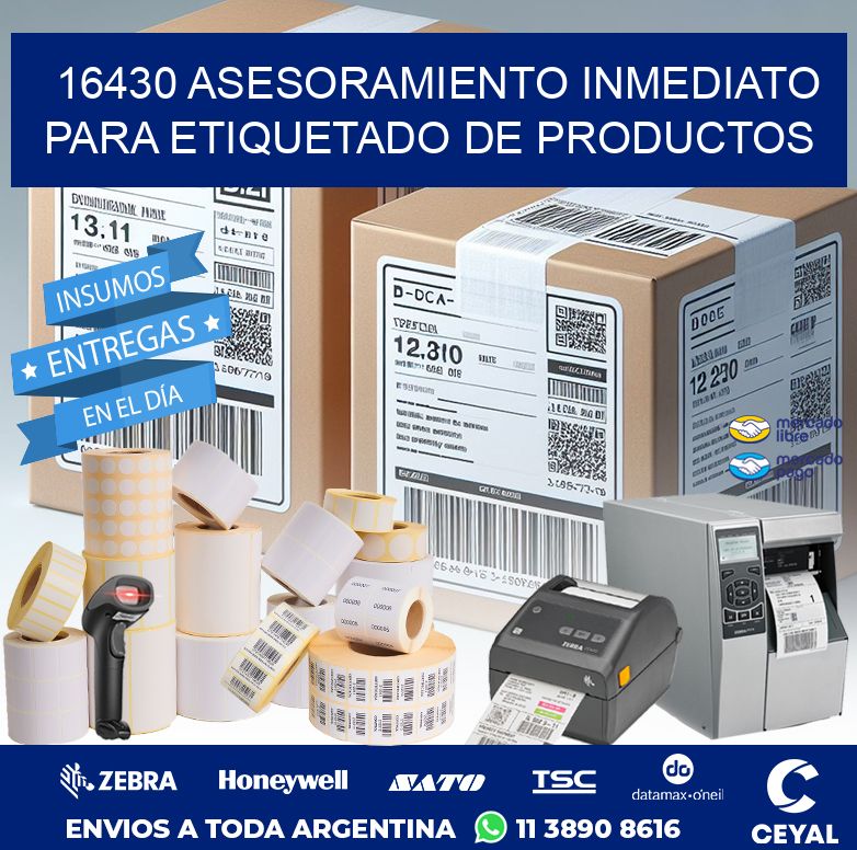 16430 ASESORAMIENTO INMEDIATO PARA ETIQUETADO DE PRODUCTOS