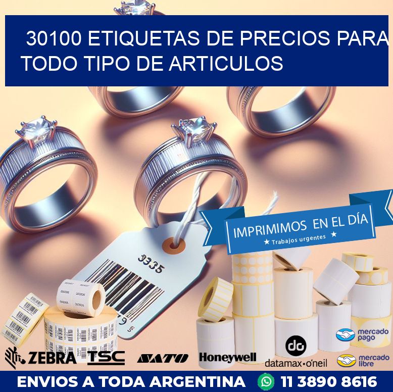 30100 ETIQUETAS DE PRECIOS PARA TODO TIPO DE ARTICULOS